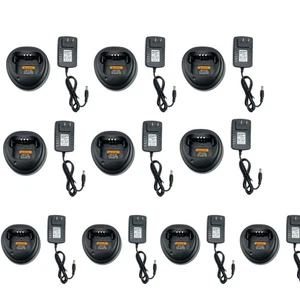 10er Set Akku Ladegerät kompatibel mit PR400 CP200 CP200D EP450 DP1400 Funkgeräten - Bild 1 von 6