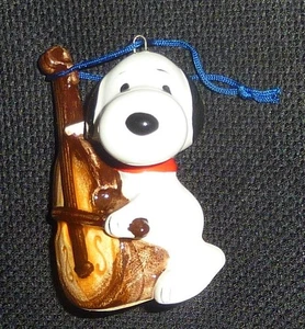 Snoopy Cello Keramik Weihnachtsschmuck - Bild 1 von 3