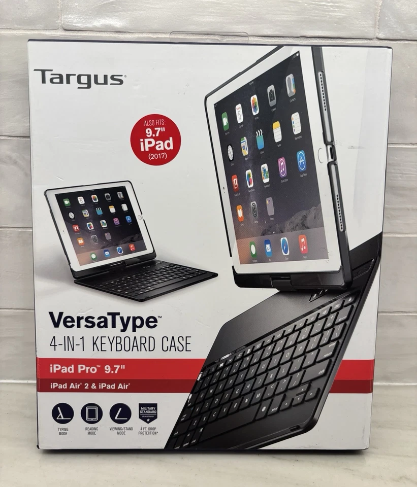 Targus THZ620US Versatype 4-in-1 Bluetooth IPad Keyboard Folio Case - w/USB Cord - Image 1 of 4