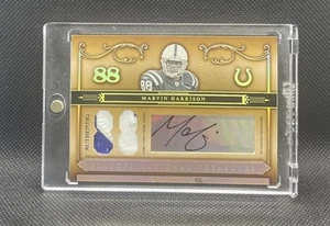 Marvin Harrison 2006 Playoff National Treasures GAME WORN Patch Auto SSP #ed /88 - Picture 1 of 2