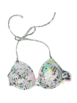 Victoria's Secret Women Gray Swimsuit Top XS - Image 1 of 2