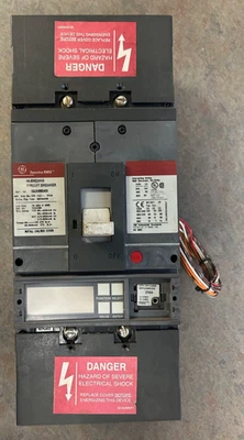 Interruptor de circuito GE SGLB36BB0400 3 polos 400A con enchufe de clasificación SRPG400B250 250 amperios Foto 1 de 4