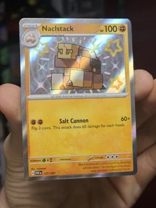 Naclstack 177/091 - Paldean Fates Shiny Rare Holo Pokemon TCG NM - Picture 1 of 4