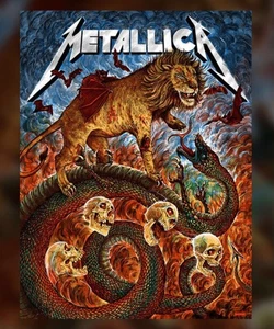 Póster serpiente león Zeb Love Metallica 18x24 - Imagen 1 de 1