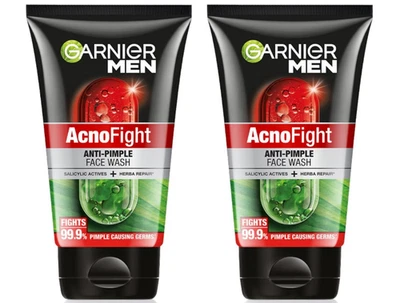 Garnier Men Anti-Pimple Face Wash, Repairs Skin & Balances Oils, AcnoFight 100g - Image 1 of 4