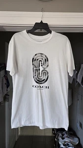 Coach White T-shirt S White EUC - Picture 1 of 3