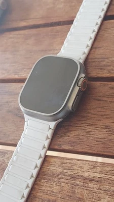 apple  watch ultra  series 10 titanium/ ceramic 49mm magnetic band - Image 1 of 3