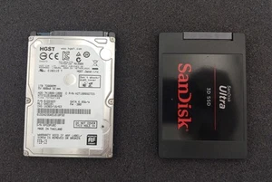 2X VARIOUS BRAND SanDisk Ultra 3D 1TB (SDSSDH3-1T02), HGST H2T10003272S SSD - Picture 1 of 7
