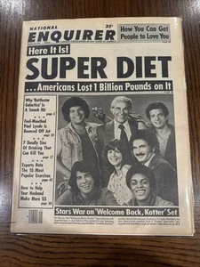 National Enquirer Oct 18 1978 Welcome Back Kotter!!!! Bagged And Boarded!!! - Imagen 1 de 2