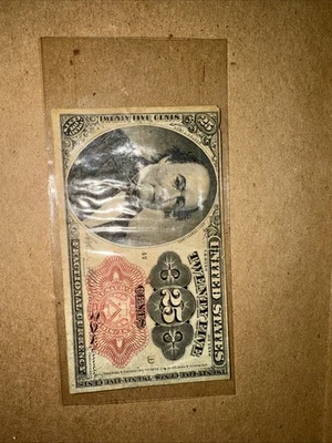 1874 Twenty Five Cents Fractional Currency 25c - Image 1 of 2