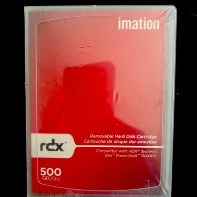 Imation 27127 - 500GB RDX Removable Hard Drive Cartridge New/Sealed - Image 1 of 3