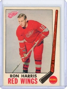 1969-70 O-PEE-CHEE RON HARRIS #64 DETROIT RED WINGS VG VERY GOOD - Picture 1 of 2