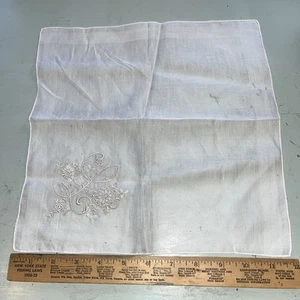 Hankie nuovo cotone 13" iniziale "L" vintage anni 50 - Foto 1 di 6
