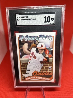 Gunnar Henderson 2023 Topps Throwback Thursday Future Star 107 RC SGC 10 Orioles - Image 1 of 2
