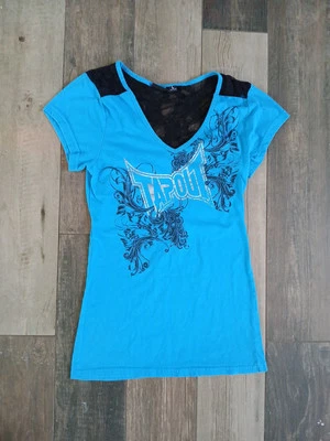 RARO TAPOUT-Cuello en V-Hombros de Encaje-Encaje Espalda-Talla Grande-Y2K-Retro  Foto 1 de 4