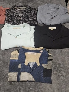 Tommy Bahama Paket Freizeithemden Herren Kurzarm XL mit Knopfleiste. 4 Seide 1 Leinen - Bild 1 von 11