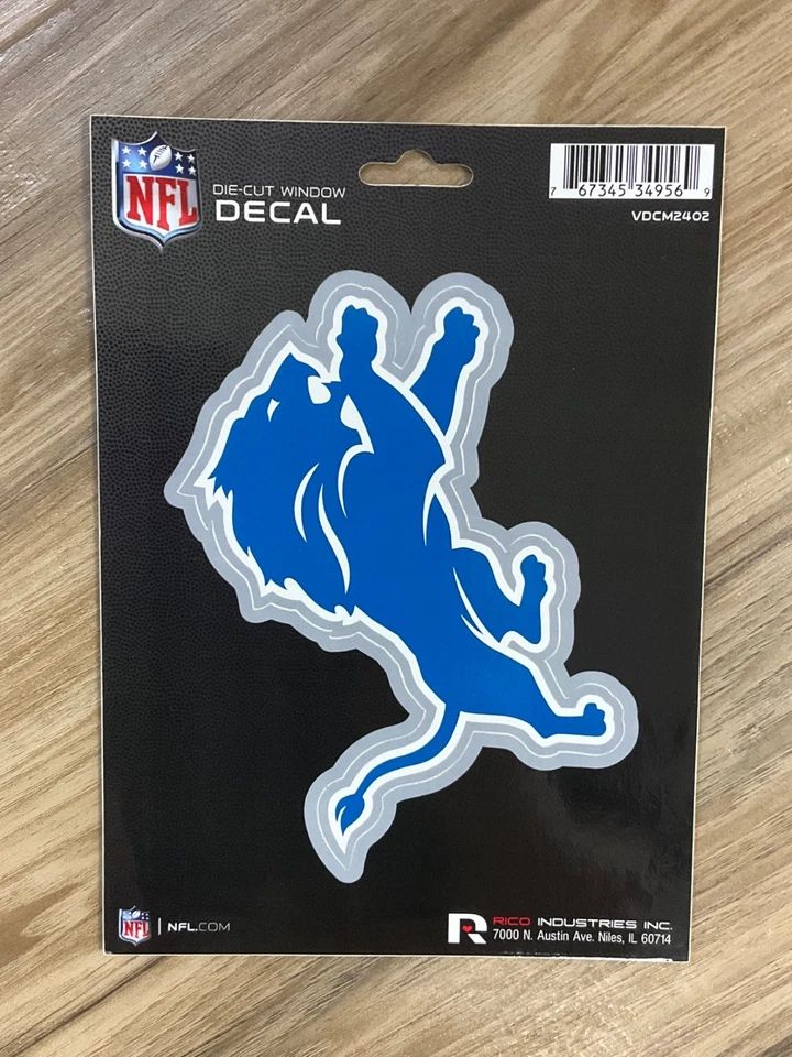 NFL Detroit Lions 5" x 7" calcomanía troquelada de vinilo - ventana de auto/portátil/vaso Foto 1 de 1