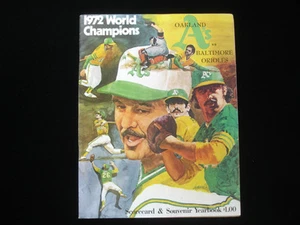 1973 ALCS Baltimore Orioles vs. Oakland A's Program EX+ - Picture 1 of 1