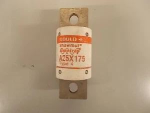 Fusible trampa de amplificador Gould Shawmut (Ferraz) A25X175 175 amperios tipo 4 250 voltios - Imagen 1 de 1