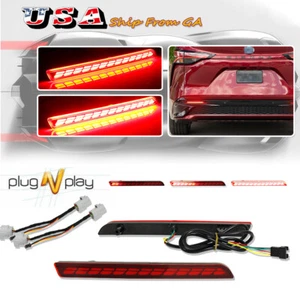 LED Rear Bumper Light Fog Lamp Brake Signal Turn DRL For Toyota Sienna 2021-2023 - Picture 1 of 12
