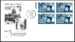 938-30 Texas Statehood FDC, cachet Artcraft, indirizzato, patta aperta, PB4 - Foto 1 di 3