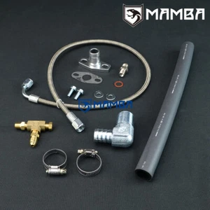 Turbo Oil Feed Return Line Kit Toyota 5L 3.0L w/ Mitsubishi TD04-11G oil-cooled - Imagen 1 de 5