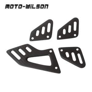 For Aprilia RSV4 2022 100% Carbon Fiber Heel Plates Motor Footrest Stopper-Matte - Picture 1 of 17