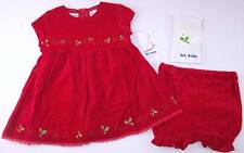 NWT b.t. kids Girl's 3 Pc. Christmas Red Holiday Holly Dress Set, 18 Mos.