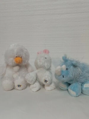 Ganz Plush Rhino HM196 LiL Kinz Rabbit HS078 Snowman HM370 No Codes - Image 1 of 4