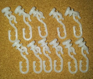 AKW Original Shower Curtain Hooks | 11 Sliders and 11 Hooks | Brand New
