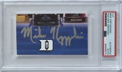 Mike Krzyzewski Duke Blue Devils Coach Photo Cut PSA DNA Autographed NCAA HOF - Image 1 of 2