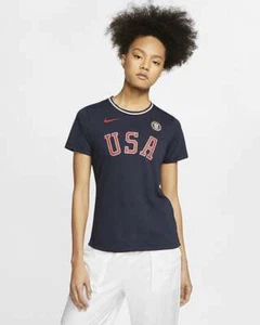 NWT Women’s Nike Sportswear Olympic Team USA Heritage T Shirt CT5202-451 xs - Picture 1 of 4
