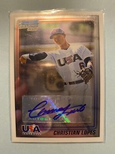 A34,721 - 2010 Bowman Chrome 18U USA Baseball Autographs #CL Christian Lopes