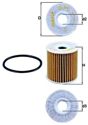 MAHLE Oil Filter For SMART Cabrio City-Coupe Crossblade Forfour 1601840225 - Image 1 of 2