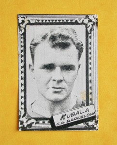 LASZLO KUBALA / F.C. BARCELONA 1959 1960 / MIDFIELDER-FORWARD / EDITORIAL FHER