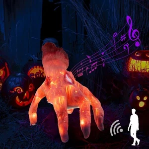 Halloween Deko Krabbelhand, Halloween automatisches Krabbeln mit gruseliger Musik - Bild 1 von 5