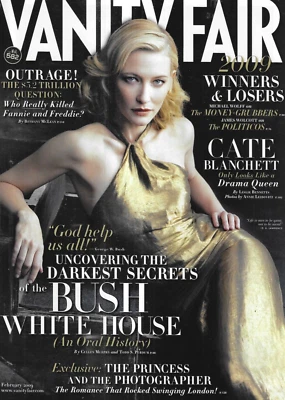 Vanity Fair Magazine Cate Blanchett George Bush White House Fannie Mae 2009 - Image 1 of 4