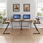 L Shaped Computer Corner Desk PC Table Workstation Home Office Large Study Desk