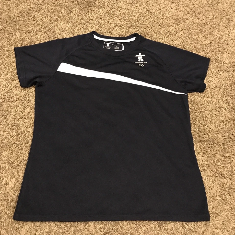 Vancouver 2010 Winter Olympics logo t-shirt Elevate Navy Blue - SIZE S. B6 - Image 1 of 3