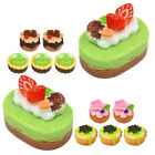  12 Pcs Simulated Fruit Cake Doll House Accessories Ornament Decorations