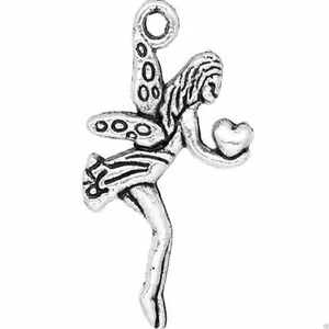 Silver Fairy/Angel/Heart Charm,suit Bracelet,Necklace or Earings.NEW.Many Styles - Picture 1 of 29