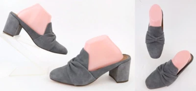 Vionic Plaza Presley Mule Heel Leather Suede Charcoal Gray Sz 10 - Image 1 of 4