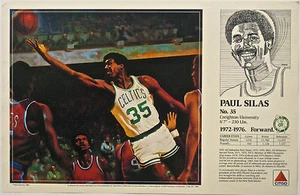 Paul Silas CELTICS Boston Celtics 1990 Basketball CITGO Poster Mike Wimmer Art - Bild 1 von 3