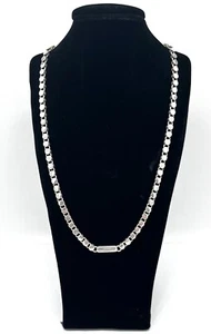 925/- Silberkette, Muster, 45 cm lang, 5 mm breit, Esprit, guter Zustand. - Bild 1 von 4