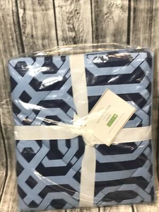 POTTERY BARN Terri TRELLIS SHAM NAVY BLUE NEW Standard - Picture 1 of 5