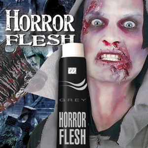 Runzelhaut Halloween Schminke grau Grusel Horror Effekt alte Haut Flüssiglatex - Bild 1 von 2