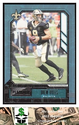 2020 Panini Playbook #84 Drew Brees - New Orleans Saints - Image 1 of 2