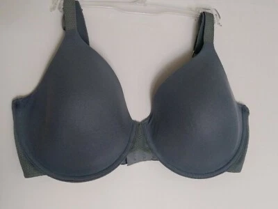 Hanes Women's Ultimate X-Temp Foam Underwire, Cruising Blue Oxford,36DD GENTLY U - Image 1 of 4