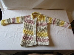 CARDIGAN NUOVO LAVORATO A MANO ETÀ 2 ANNI. - Foto 1 di 2