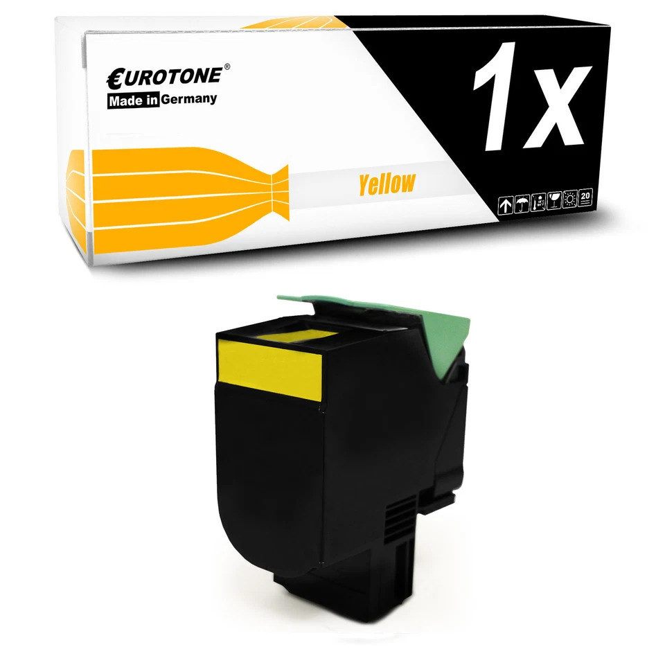 EUROTONE Toner GELB XXL für Lexmark CS-310-dn CS-310-n CS-510-dte CS-410-dn CS-410-dtn